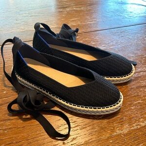 Rothy’s black espadrilles size 10